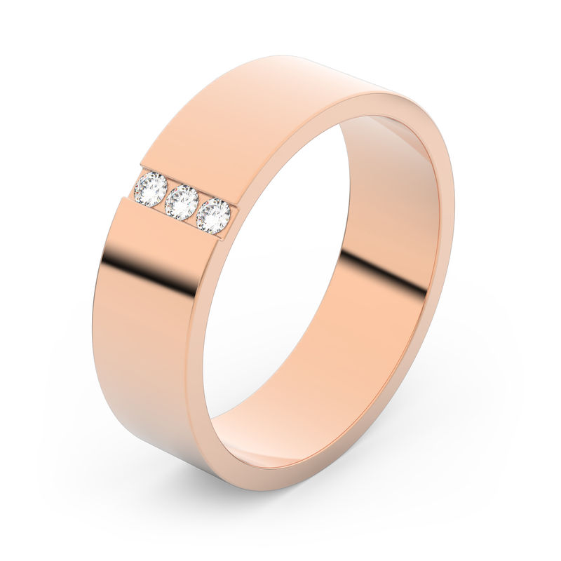 Zlatý snubní prsten FMR 1G55 z růžového zlata, S11
