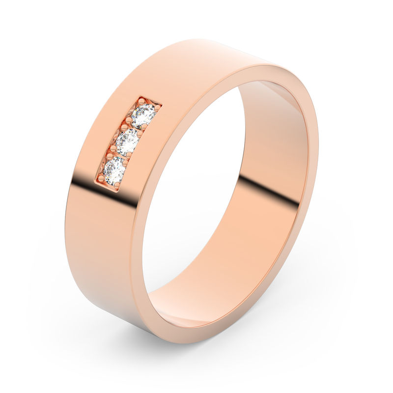 Zlatý snubní prsten FMR 1G55 z růžového zlata, S16