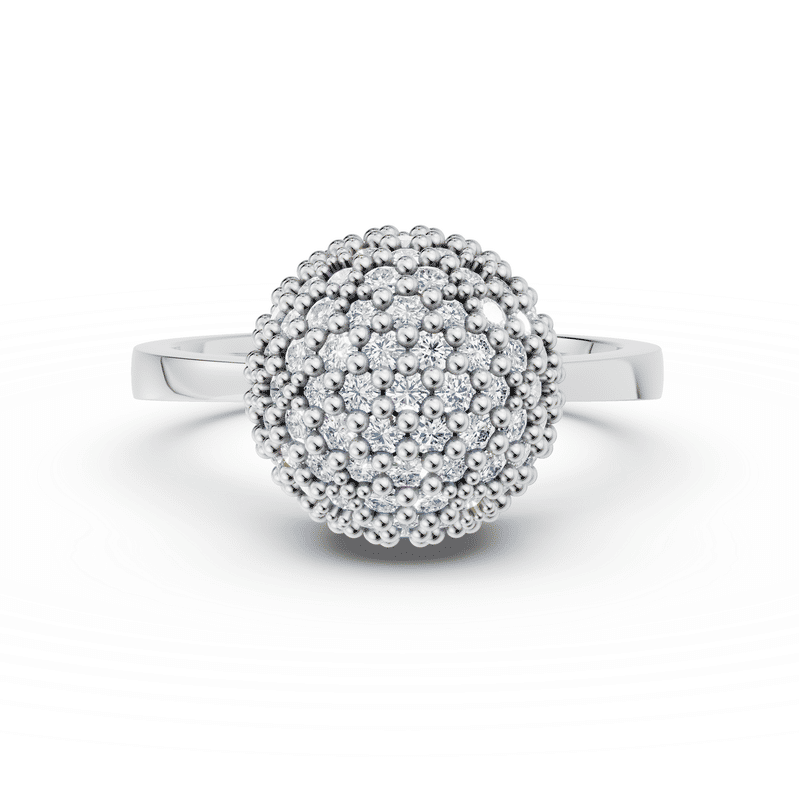 Prsten DF 3360, bílé zlato, s diamanty o celkové váze 1.395 ct 55