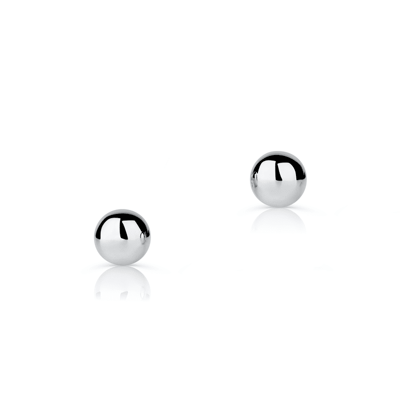 Náušnice Danfil 3740 bílé zlato, průměr 3mm