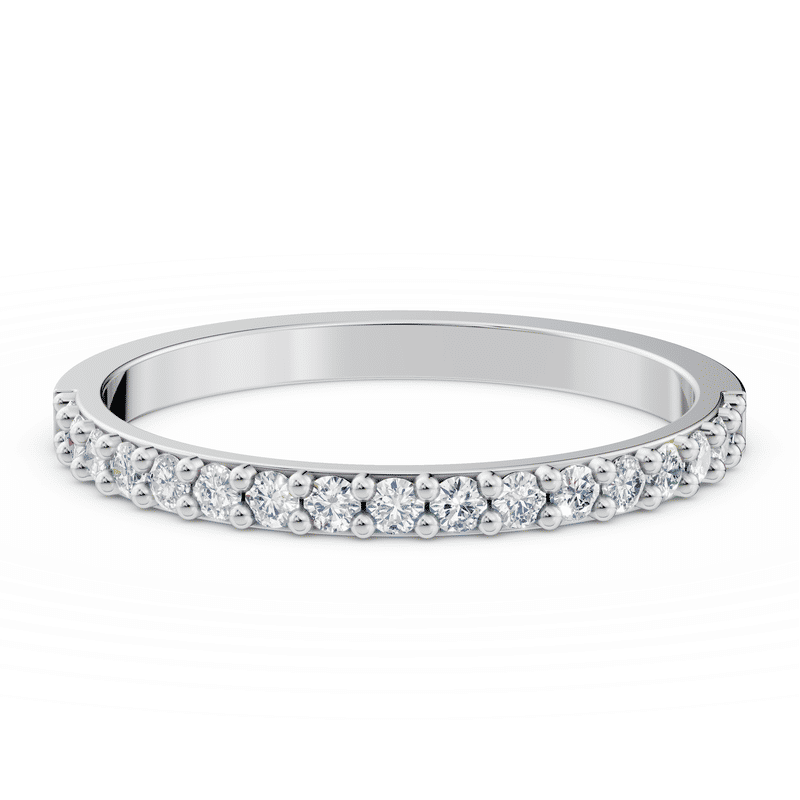 Zlatý dámský prsten DF 3979 z bílého zlata, s briliantem 67