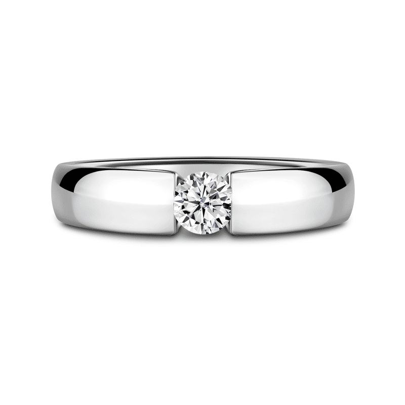 Diona | Zásnubní prsten se středovým diamantem 0.085ct, bílé zlato 58