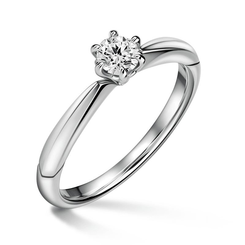 Minerva | Zásnubní prsten se středovým diamantem 0.25 ct, bílé zlato 48