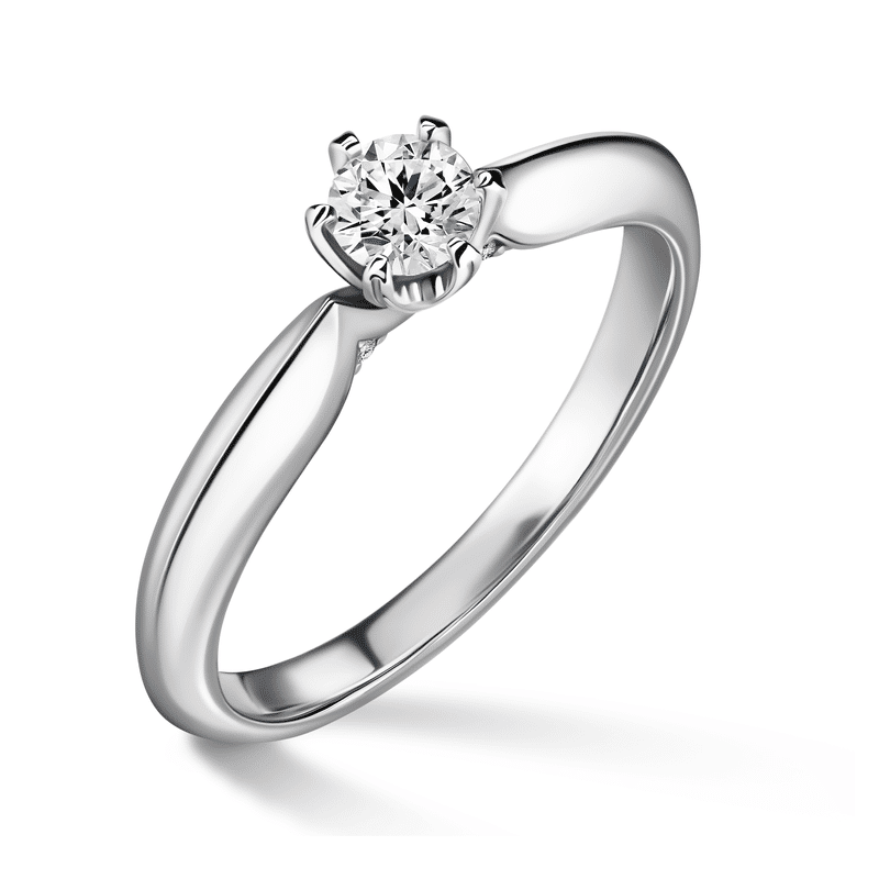 Mira | Zásnubní prsten se středovým kamenem 0.25ct, bílé zlato, s diamanty 64