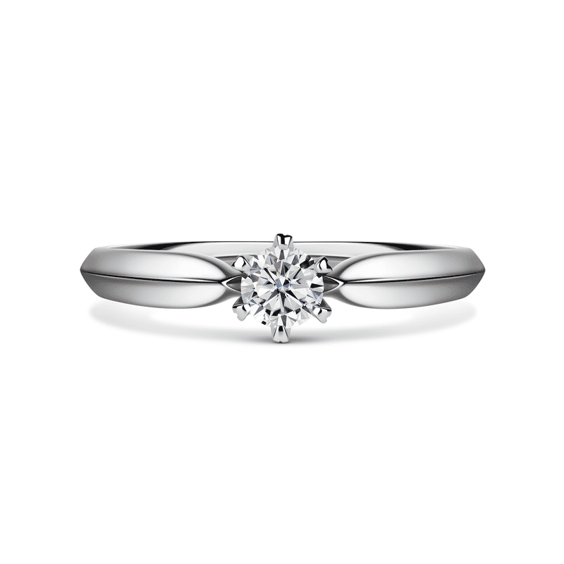 Mira | Zásnubní prsten se středovým kamenem 0.25ct, bílé zlato, s diamanty 55