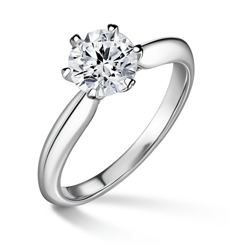 Mira | Zásnubní prsten se středovým kamenem 1.0ct, bílé zlato, s diamanty 62
