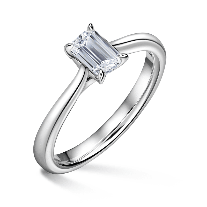 Arlene | Zásnubní prsten se středovým diamantem 0.7 ct, bílé zlato 54