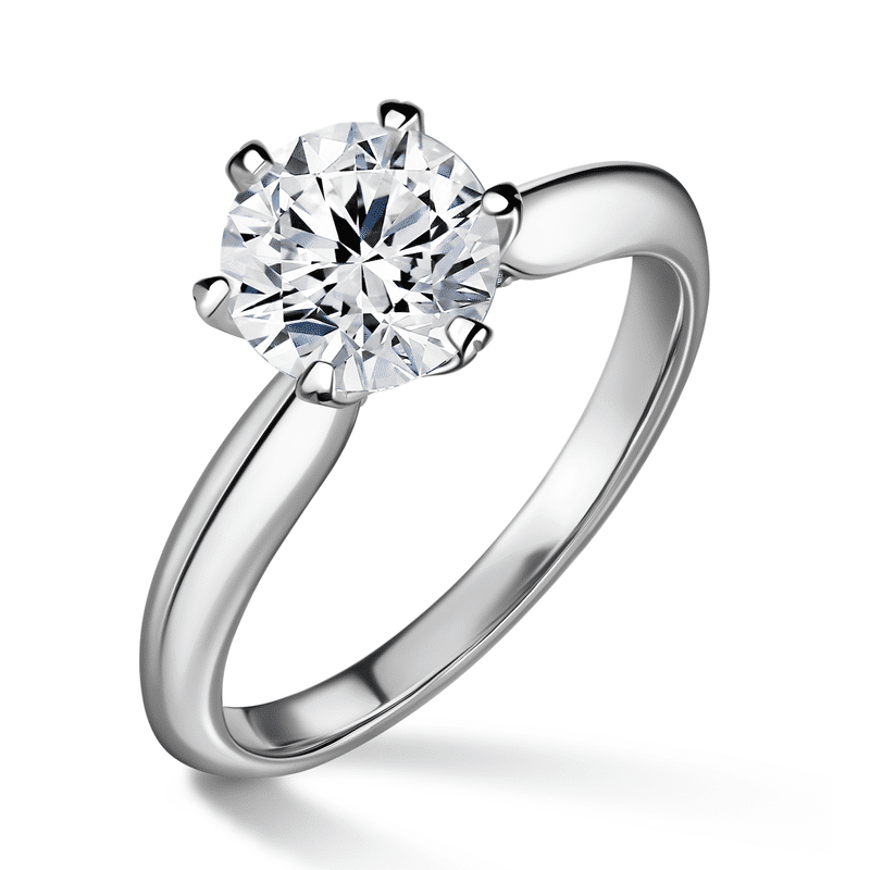 Mira | Zásnubní prsten se středovým kamenem 1.31ct, bílé zlato, s diamanty 60