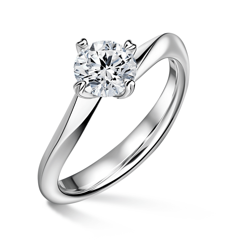Freya | Zásnubní prsten se středovým diamantem 1.000ct, bílé zlato 46