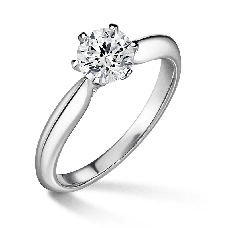 Mira | Zásnubní prsten se středovým kamenem 0.72ct, bílé zlato, s diamanty 46