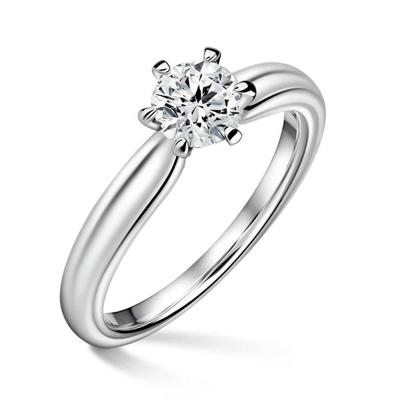 Florence | Zásnubní prsten se středovým diamantem 0.500ct, bílé zlato 62