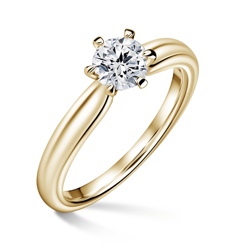 Florence | Zásnubní prsten se středovým diamantem 0.500ct, žluté zlato 61