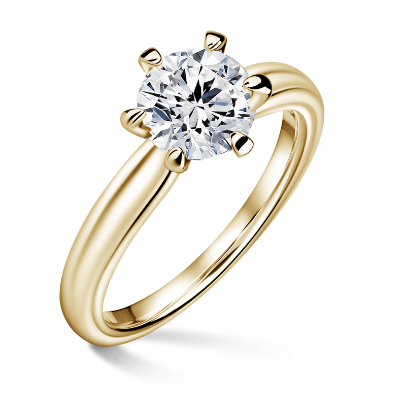 Florence | Zásnubní prsten se středovým diamantem 1.000ct, žluté zlato 63