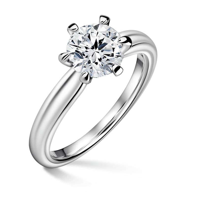 Florence | Zásnubní prsten se středovým diamantem 1.000ct, bílé zlato 63