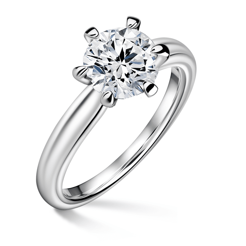 Florence | Zásnubní prsten se středovým diamantem 1.310ct, bílé zlato 54