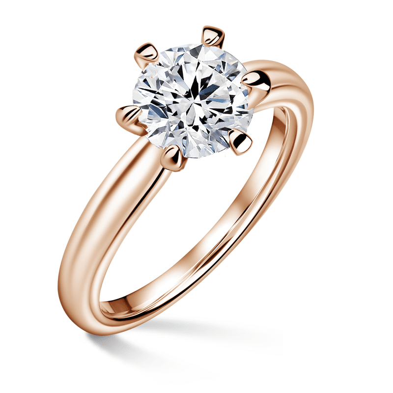 Florence | Zásnubní prsten se středovým diamantem 1.310ct, růžové zlato 57