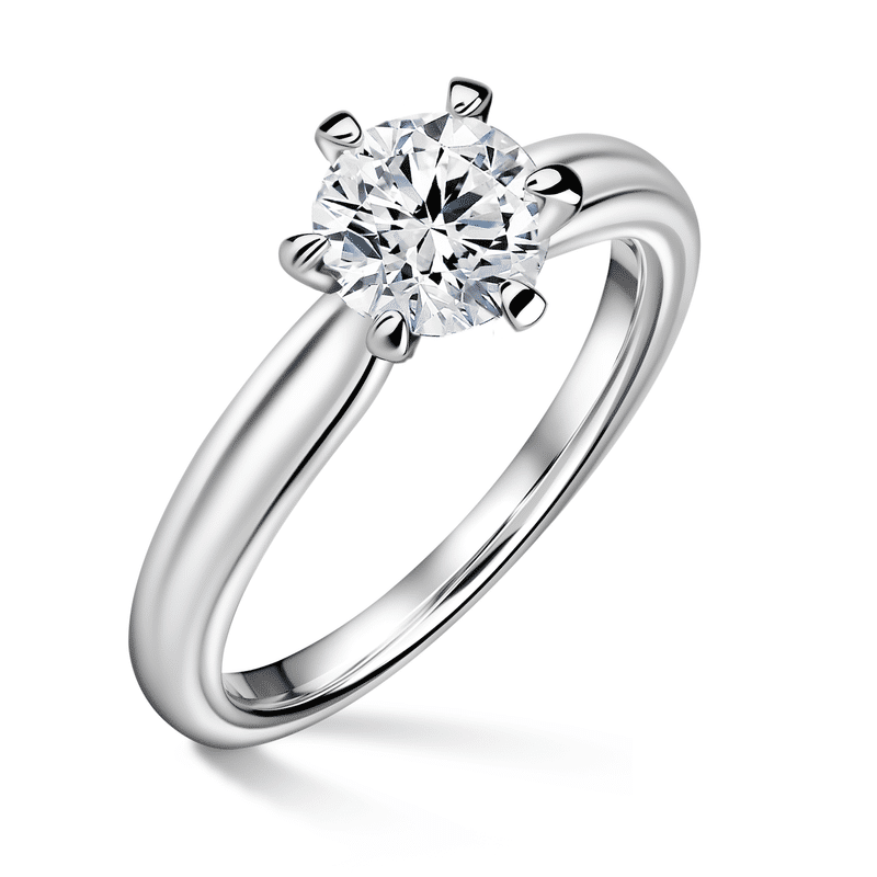 Florence | Zásnubní prsten se středovým diamantem 0.900ct, bílé zlato 55