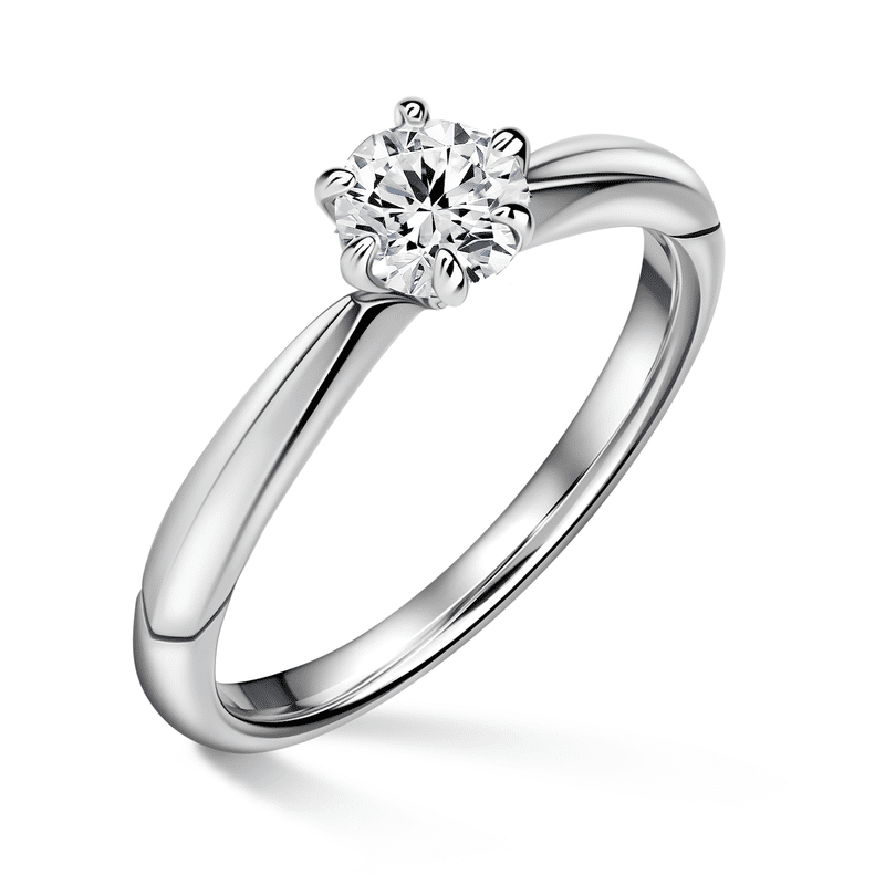 Minerva | Zásnubní prsten se středovým diamantem 0.500 ct, bílé zlato 53
