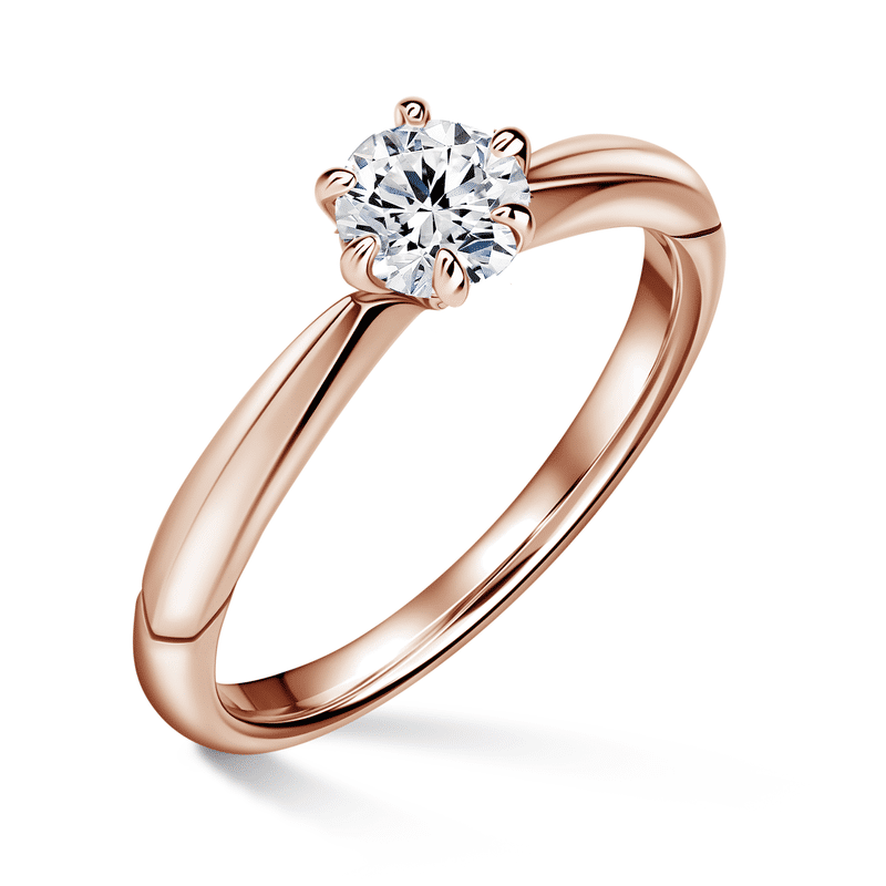 Minerva | Zásnubní prsten se středovým diamantem 0.500ct, růžové zlato 49