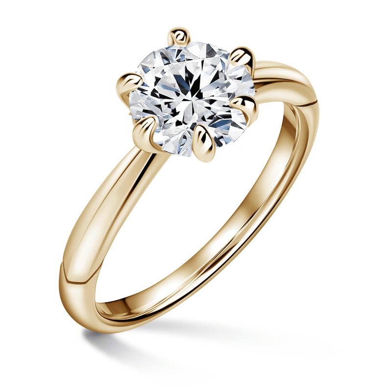 Minerva | Zásnubní prsten se středovým diamantem 1.310ct, žluté zlato 58