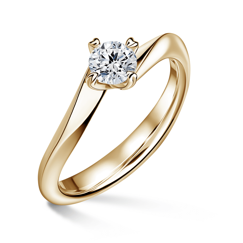 Freya | Zásnubní prsten se středovým diamantem 0.700ct, žluté zlato 63