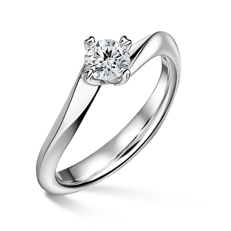 Freya | Zásnubní prsten se středovým diamantem 0.700ct, bílé zlato 60
