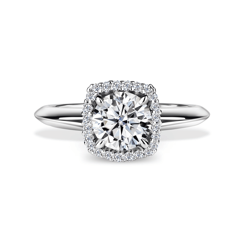 Odette | Zásnubní prsten se středovým diamantem 1.000ct, bílé zlato, s diamanty 46