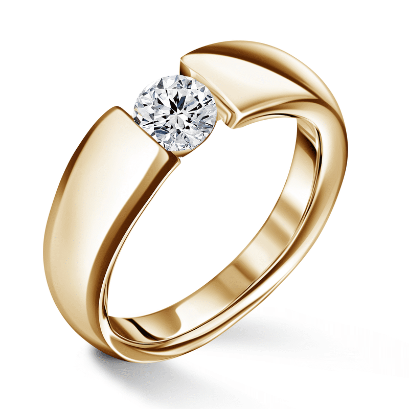Diona | Zásnubní prsten se středovým diamantem 0.500ct, žluté zlato 47