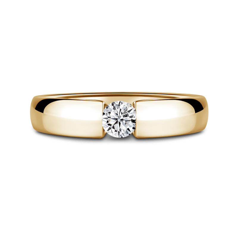 Diona | Zásnubní prsten se středovým diamantem 0.25ct, žluté zlato