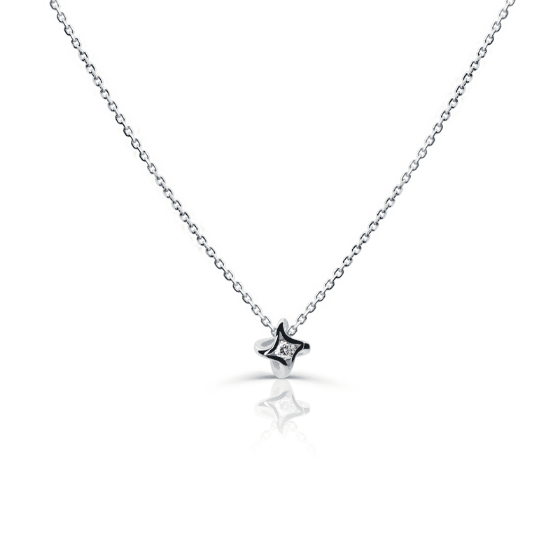 Zlatý přívěsek DF 5693, žluté zlato, s briliantem