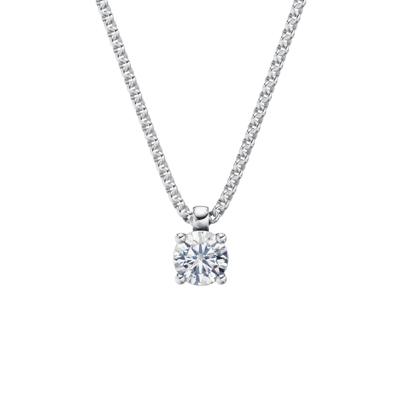 Zlatý náhrdelník DF 5476 z bílého zlata s diamantem o váze 0.72 ct