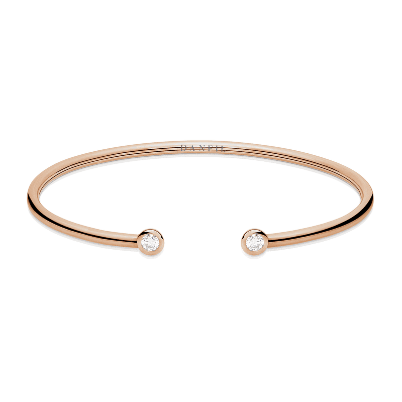 Zlatý náramek DF 5799 z růžového zlata, s brilianty