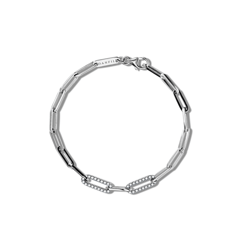 Zlatý náramek DF 5743 bílé zlato, s brilianty