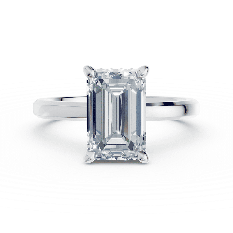 Zásnubní prsten DF 6527, bílé zlato, s laboratorním diamantem o váze 3.00 ct VS1/F 46