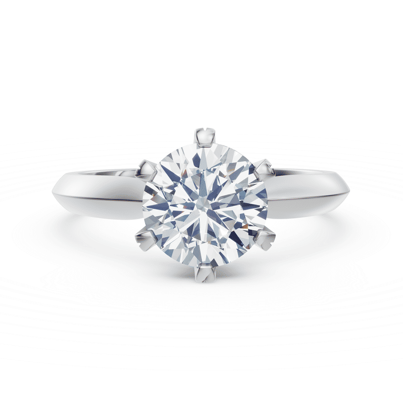 Zásnubní prsten DF 4677, bílé zlato, s laboratorním diamantem o váze 2.00 ct VS1/F 53