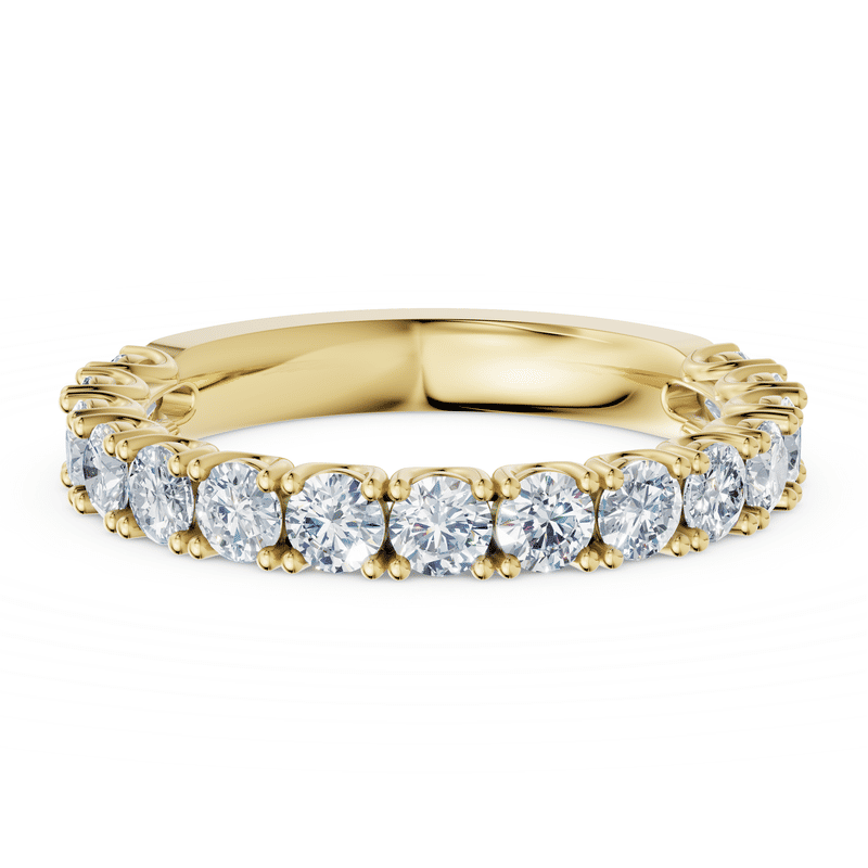 Dámský prsten DF 3904, žluté zlato, s laboratorními diamanty o celkové váze 1.290 ct VS1/F 47