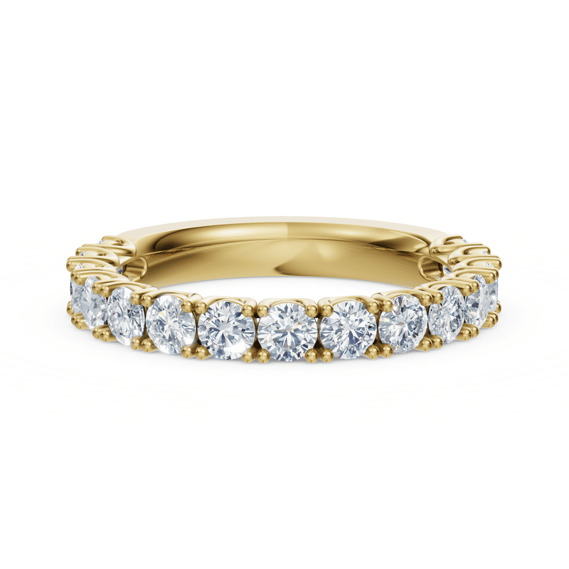 Dámský prsten DF 3904, žluté zlato, s laboratorními diamanty o celkové váze 1.290 ct VS1/F 70