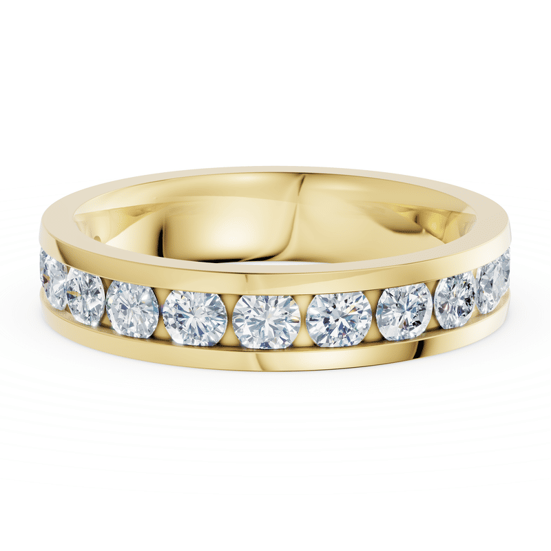 Dámský prsten DF 3895, žluté zlato, s laboratorními diamanty o celkové váze 1.118 ct VS1/F 63