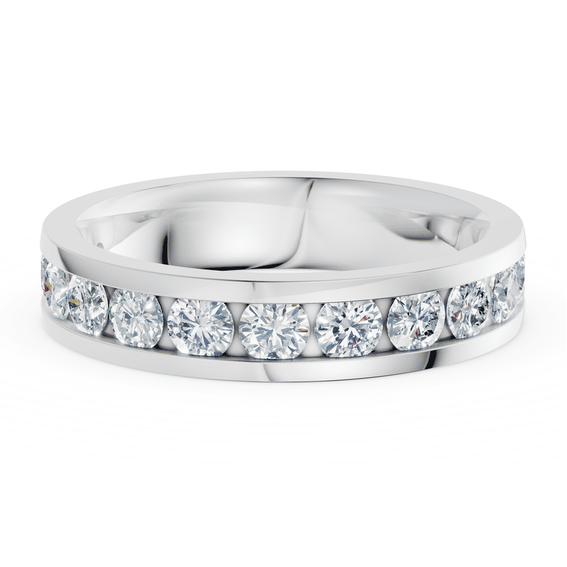 Dámský prsten DF 3895, bílé zlato, s laboratorními diamanty o celkové váze 1.118 ct VS1/F 51