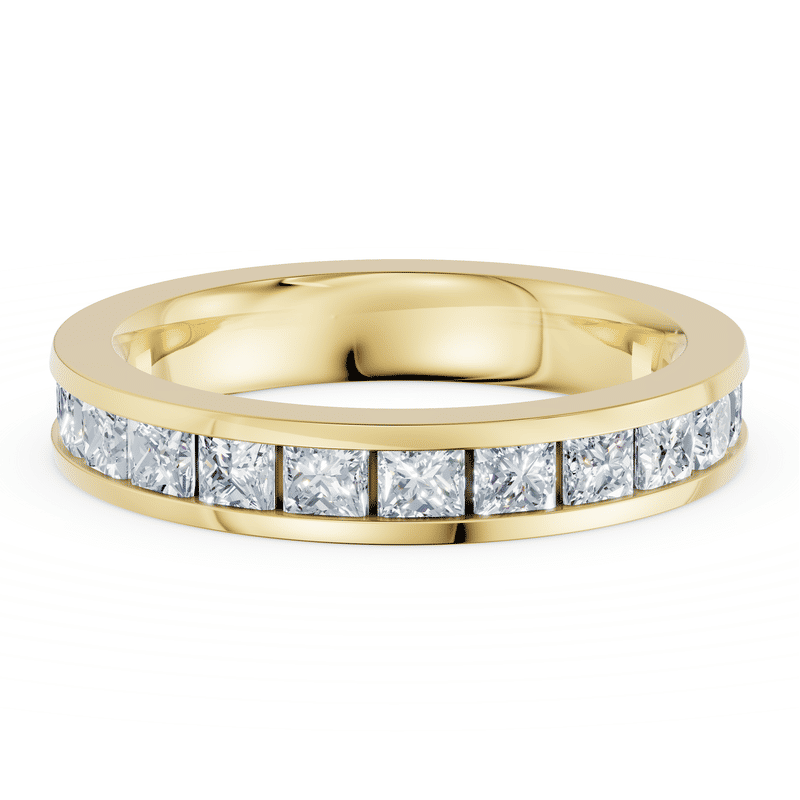 Dámský prsten DF 3908, žluté zlato, s laboratorními diamanty o celkové váze 1.560 ct VS1/F 56