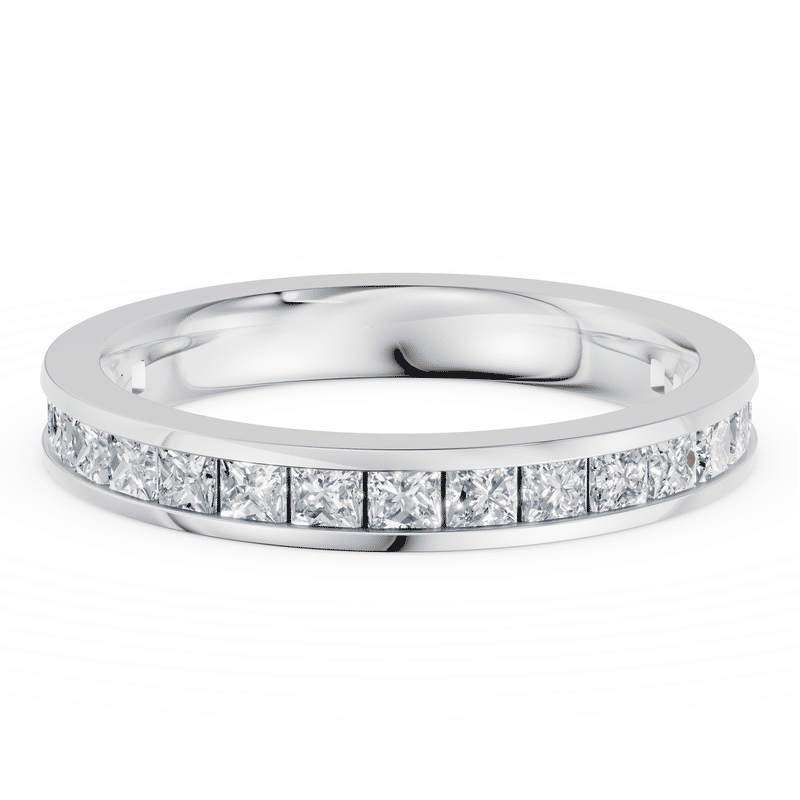 Dámský prsten DF 3907, bílé zlato, s laboratorními diamanty o celkové váze 1.026 ct VS1/F 46