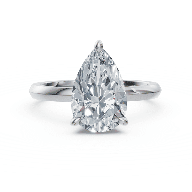 Zásnubní prsten DF 6532, bílé zlato, s laboratorním diamantem o váze 3.00 ct VS1/F 54