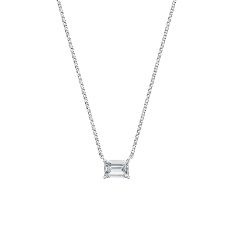 Dámský náhrdelník DF 6474, bílé zlato, s laboratorním diamantem o váze 2.00 ct VS1/F