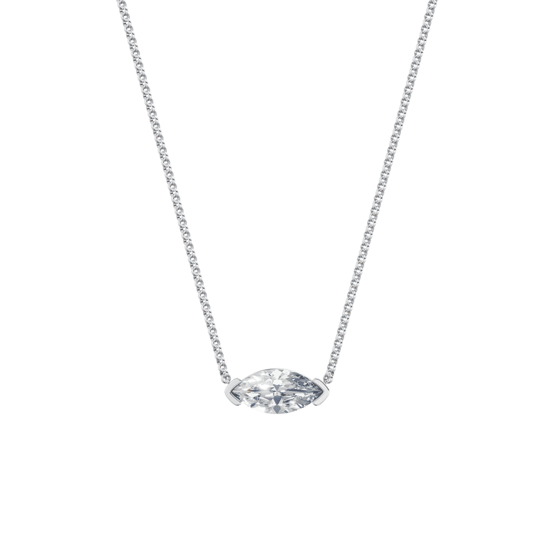 Dámský náhrdelník DF 6486, bílé zlato, s laboratorním diamantem o váze 2.00 ct VS1/F