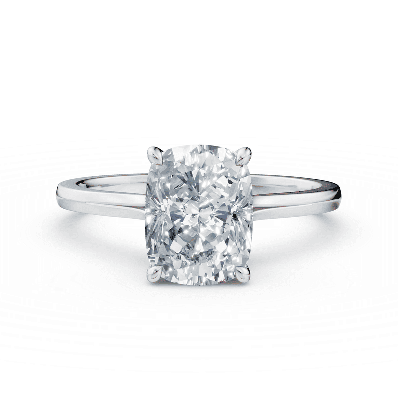 Zlatý prsten DF 6556 z bílého zlata, s laboratorním diamantem o váze 2.00 ct VS1/F 49