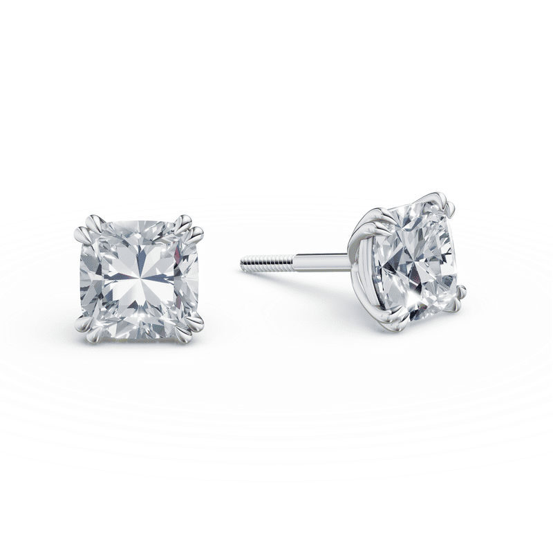 Dámské náušnice DF 6560, bílé zlato s laboratorními diamanty o celkové váze 2.00 ct VS1/F