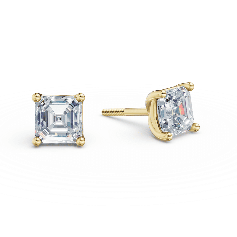 Dámské náušnice DF 6561, žluté zlato s laboratorními diamanty o celkové váze 2.00 ct VS1/F