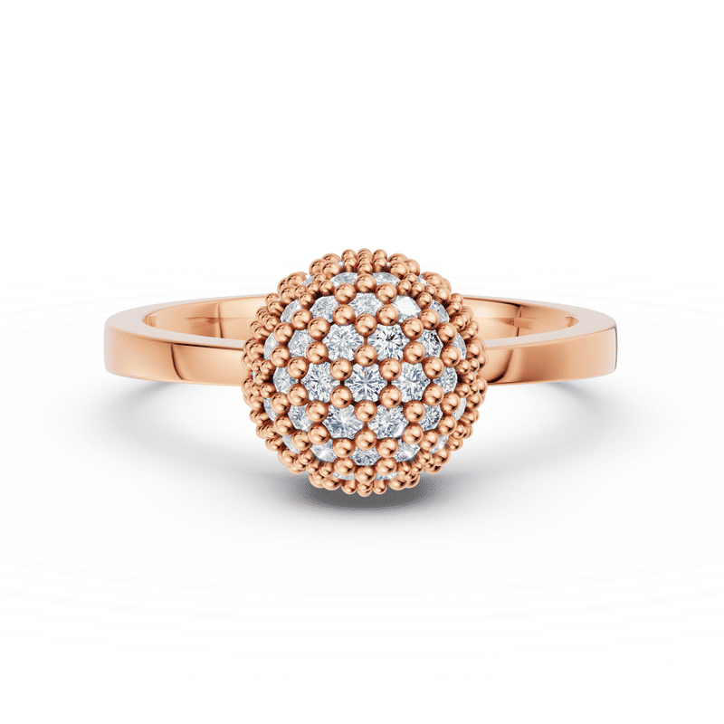 Prsten DF 3355, růžové zlato, s diamanty o celkové váze 0.825 ct 46