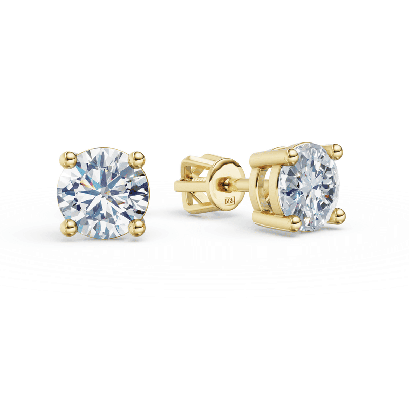 Dámské náušnice DF 3688 ze žlutého zlata s diamanty o celkové váze 1.80 ct
