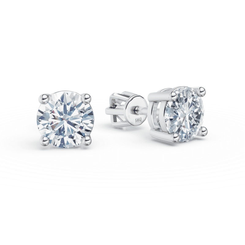 Dámské náušnice DF 3689 z bílého zlata s diamanty o celkové váze 2.00 ct
